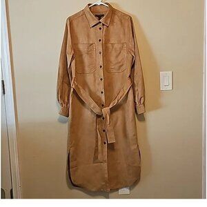 Banana Republic suede shirt dress